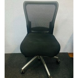 Fabric Chair With Mesh High Back In Good Condition