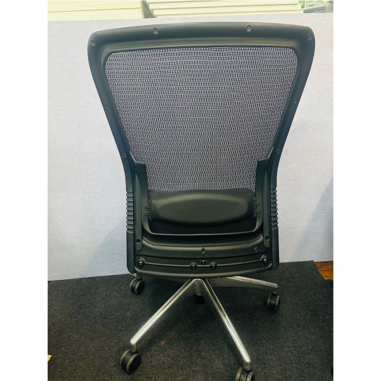 Fabric Chair With Mesh High Back In Good Condition