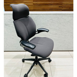 Humanscale Freedom Headrest High Back Task Chair - Black Fabric