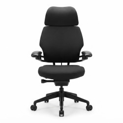 Humanscale Freedom Headrest High Back Task Chair - Black Fabric