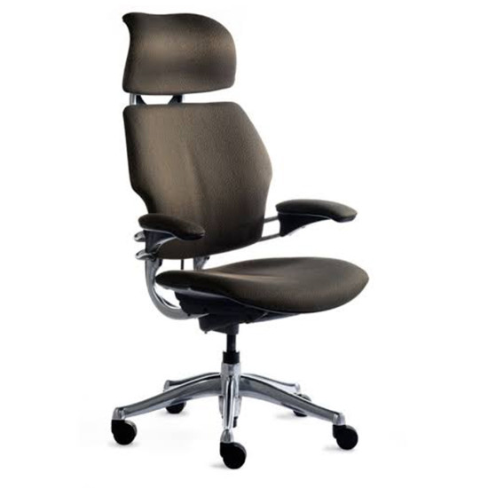 Humanscale Freedom Headrest High Back Task Chair - Black Fabric