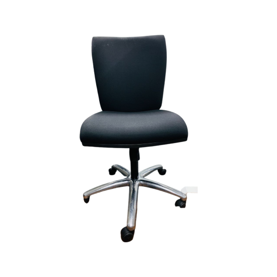 Premier Mid Back Black Fabric Chair