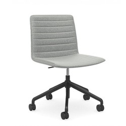 Pixel Swivel Chair Fabric Upholstery on Black base with castors