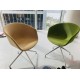 Swivel Chair Upholstered Polished Base