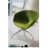 Swivel Chair Upholstered Polished Base