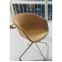 Swivel Chair Upholstered Polished Base