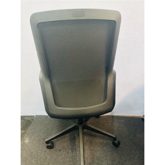 Verco Black Task Chair with High Back, Gas Lift, Back Tilt and Black Star Base with Casters