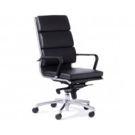 Plush Black High Back Office Chair