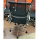 Office Adjustable Chair Metal Mesh Black In Good Condition