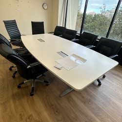 Ovel Shape Boardroom table , office meeting table