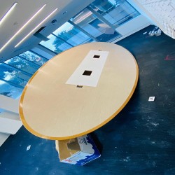 Oval Boat Boardroom Table