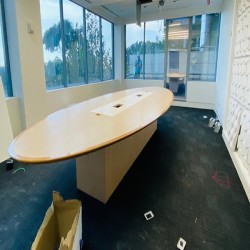 Oval Boat Boardroom Table