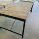 Boardroom Table with Metal Base In Good Condition