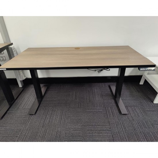 Height Adjustable Desk with Black Frame