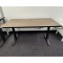 Height Adjustable Desk with Black Frame