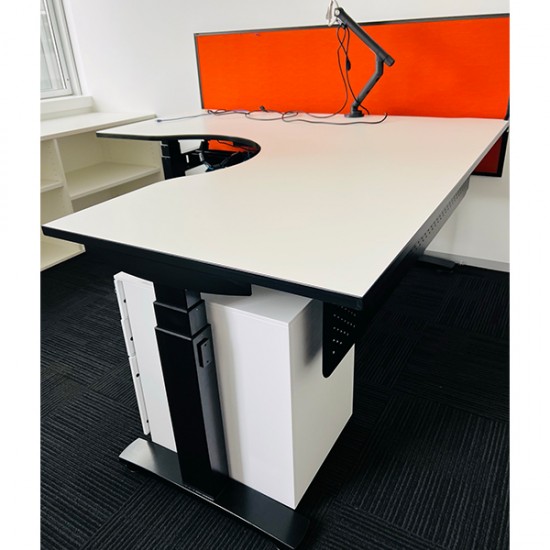 Height Adjustable Corner Desk