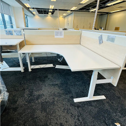 Height Adjustable Corner Desk in Good Condition